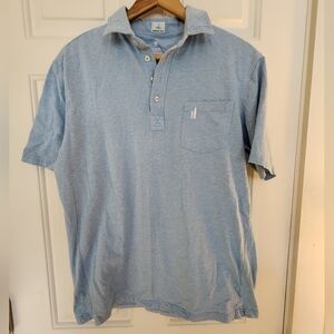 Johnni O hanging Out Polo Light Blue Size Small Resort Golf Vacation